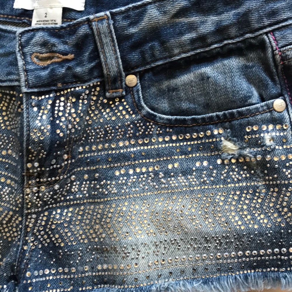 Victoria Secret PINK Sequined Cheeky jean cutoffs - Picture 6 of 8